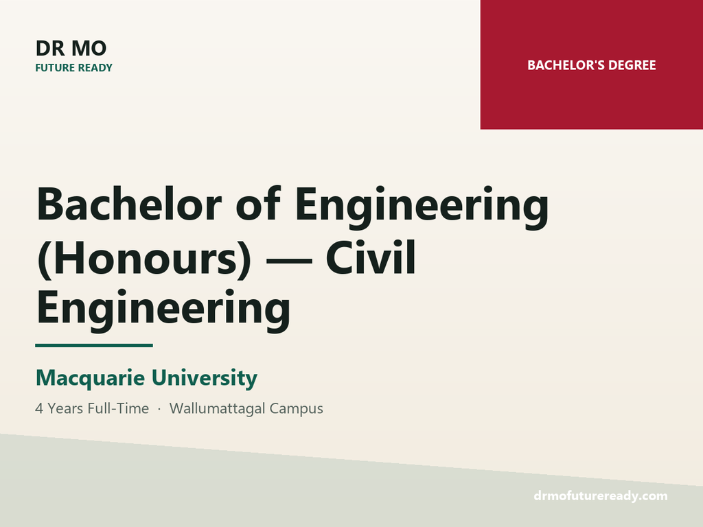 [MAC-BACHELOR-OF-ENGINEERING-(HONOU] Bachelor of Engineering (Honours) — Civil Engineering