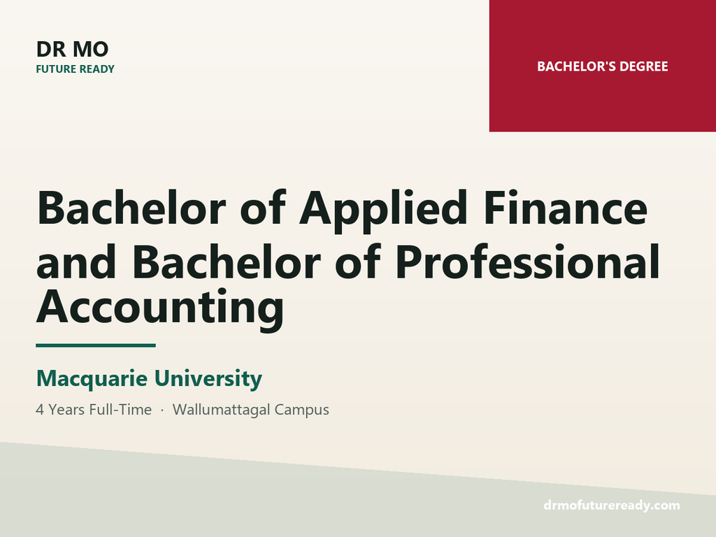 [MAC-BACHELOR-OF-APPLIED-FINANCE-AN] Bachelor of Applied Finance and Bachelor of Professional Accounting